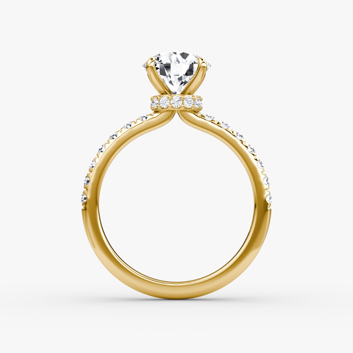The Veiled Halo Round Brilliant Engagement Ring